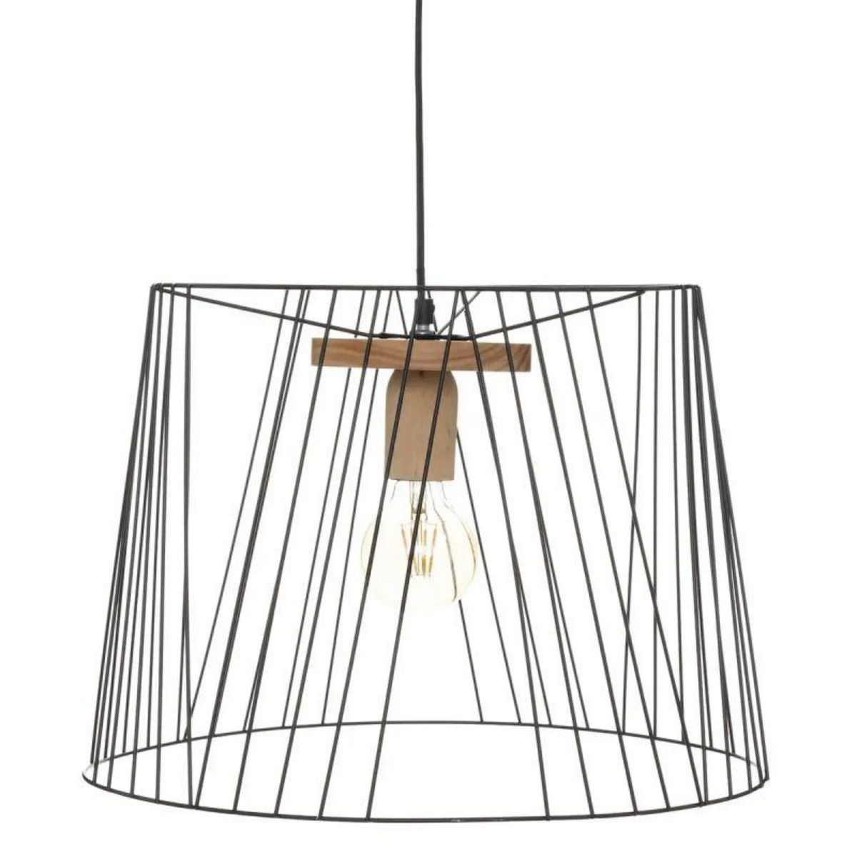  Lampe Suspension Design  Joe  44cm Noir