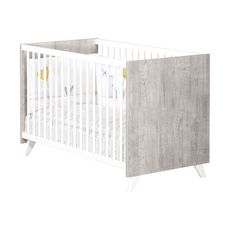 Baby Price Lit Bebe Combine 1x60 Evolutif En 90x190cm Scandi Coloris Gris Pas Cher A Prix Auchan