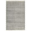 Tapis Kilim Coton 120 x 180 cm avec motif noir/blanc