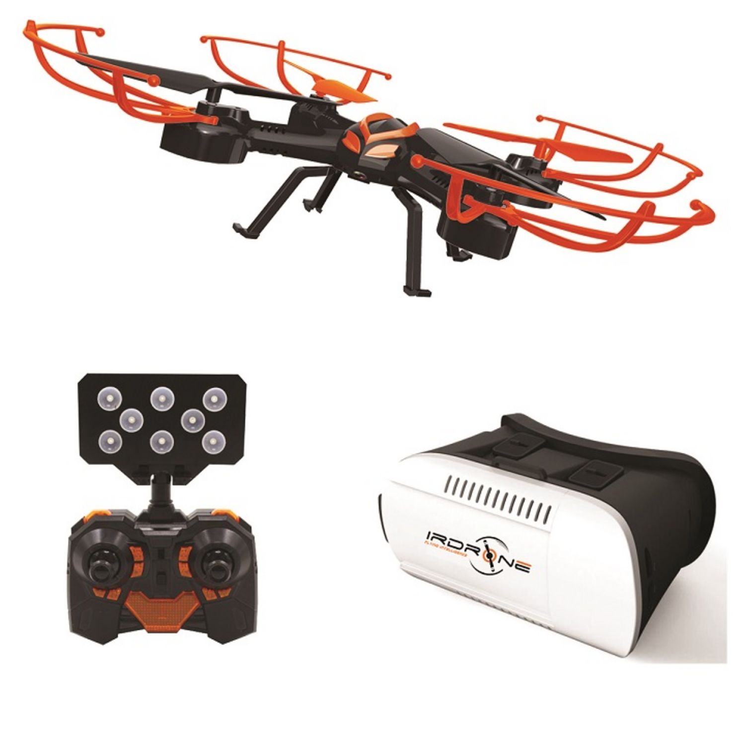 Irdrone Drone sky vision realite virtuelle avec casque pas cher Auchan