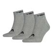 HEAD x3 Chaussettes Grises Mixte Head 0400. Coloris disponibles : Gris