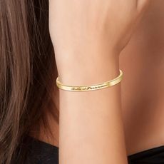 Belle et Parisienne - Bracelet SC Crystal en acier en Acier Finement doré