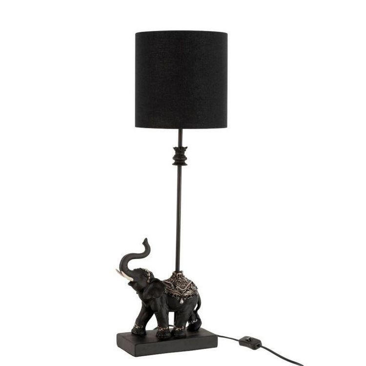 Paris Prix Lampe à Poser Design Eléphant 68cm Noir pas cher 