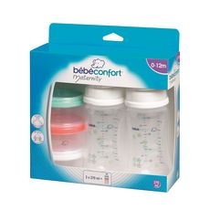 Bebe Confort Lot de 2 biberons Maternity PP 270ml + doseur de lait