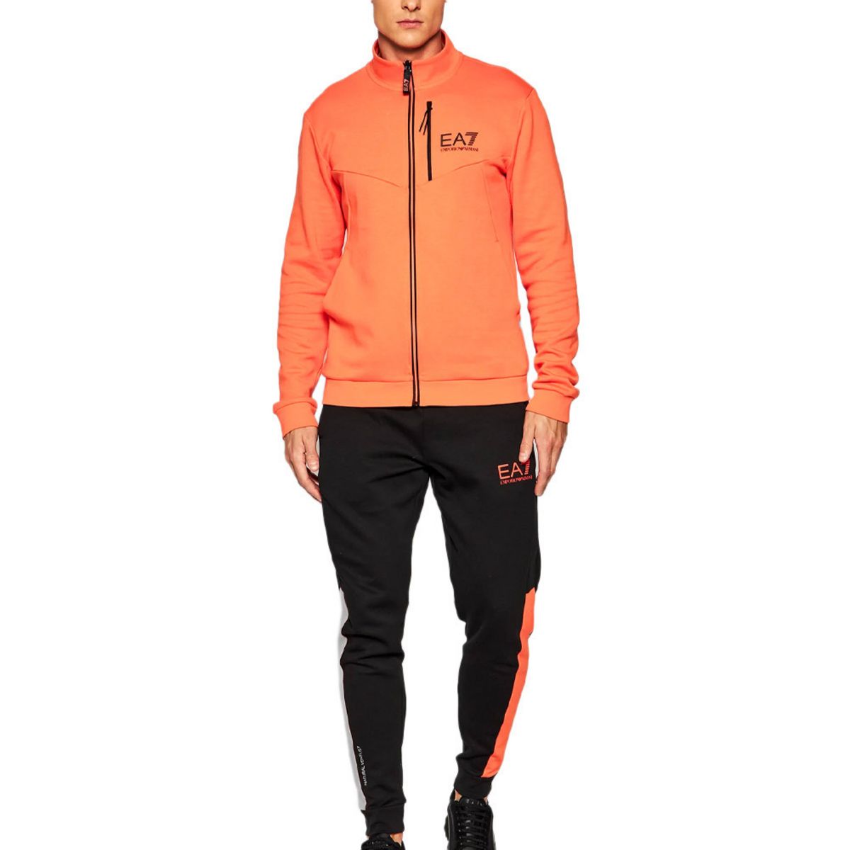 Surv tement Orange Noir Homme Emporio Armani 6KPV60 pas cher