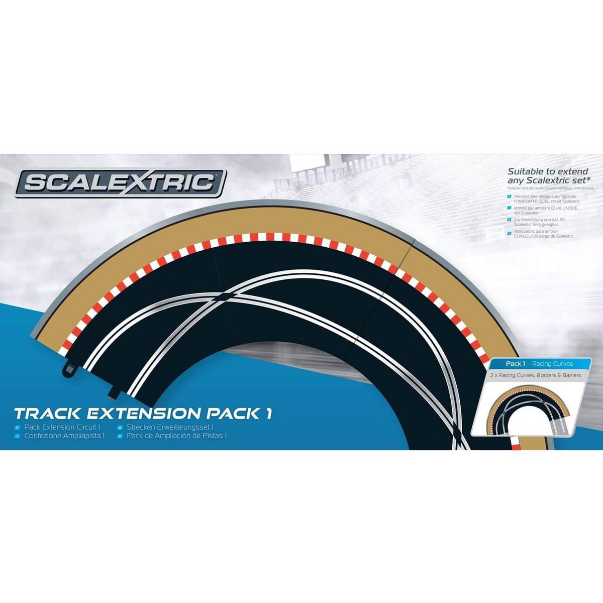 Scalextric Pack extension de circuit de voiture n°1 : Courbes