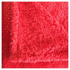 ACTUEL Plaid uni en polyester 240gsm (Rouge )