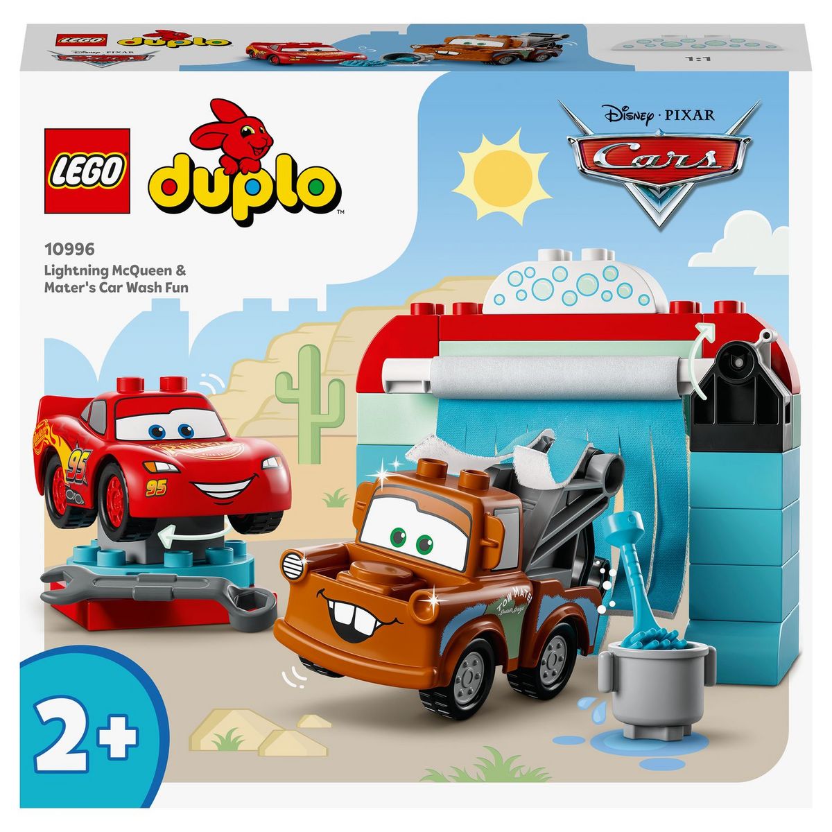 LEGO Duplo 10996 La station de lavage avec Flash Mc Queen et Martin, Jouet  avec Voitures, Garçons et Filles 2 Ans pas cher 