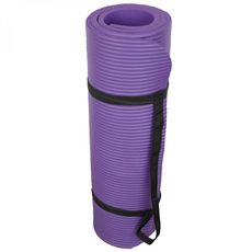 VIVEZEN Tapis de yoga, de gym, d'exercices 180 x 60 x 1,2 cm + sac de transport (Violet)