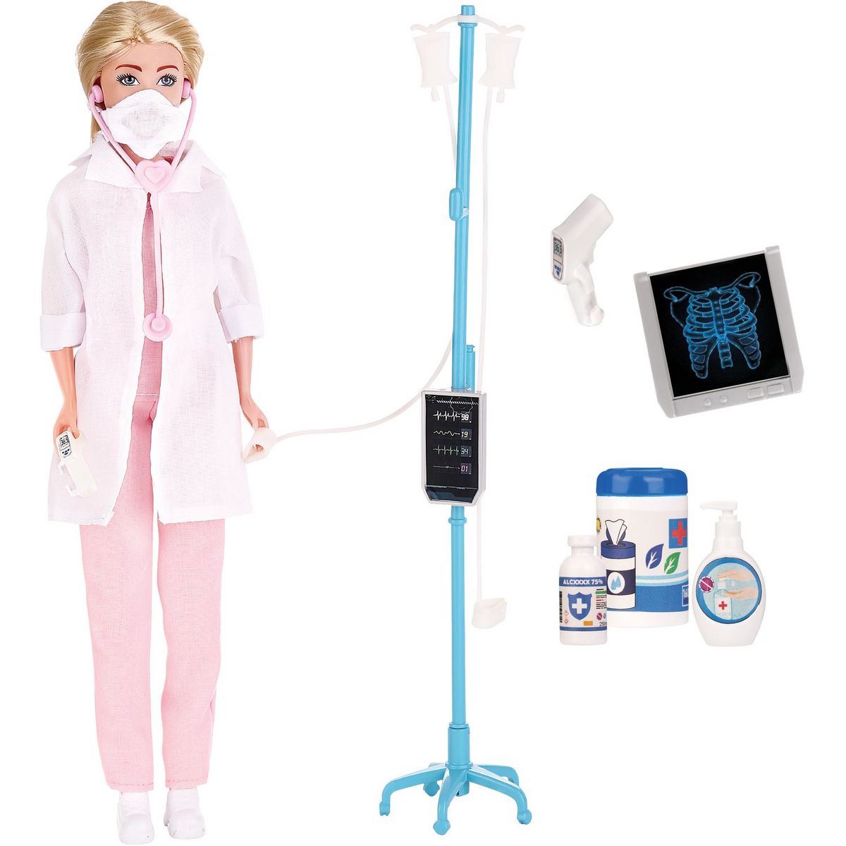 One Two Fun Set urgence médicale avec poupée mannequin - Thème radioscopie