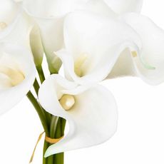 Bouquet de Fleurs  8 Aromes  36cm Blanc