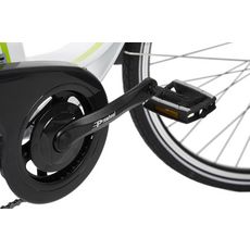 Aluminium Vélo électrique femme ADORE Versailles 28''Ebike blanc-vert 250 Watt Li-Ion 36V/10,4 Ah 7 vitesses