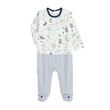 Petit Béguin Pyjama en velours bébé garçon Yakutat. Coloris disponibles : Gris