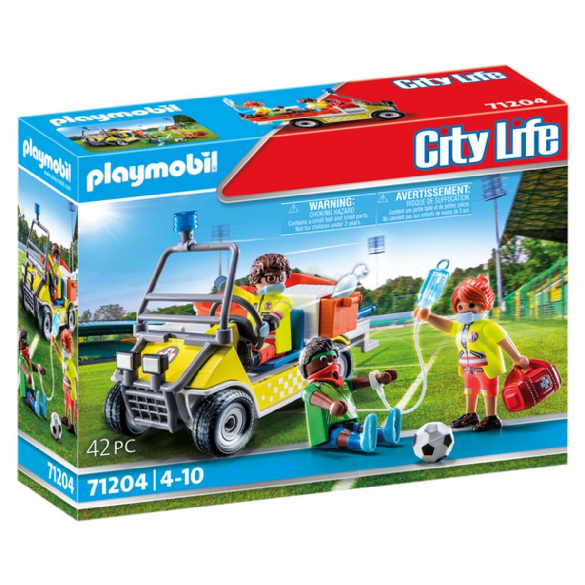 Hélicoptère Avec Équipe Médical Playmobil City