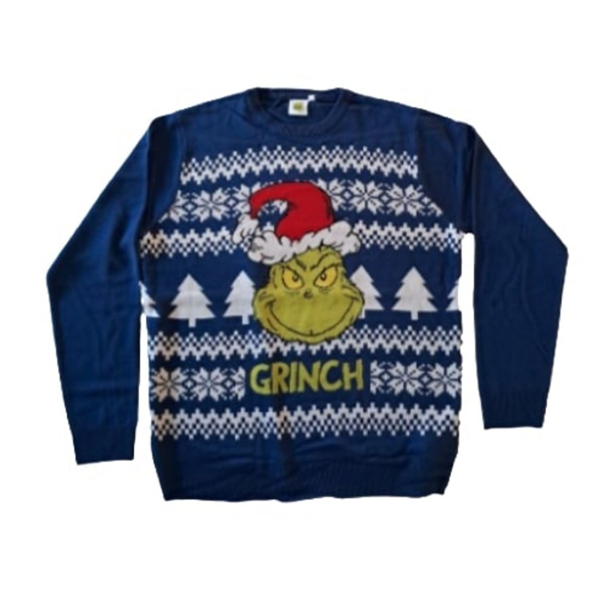 INEXTENSO Pull de noel Grinch marine homme pas cher Auchan