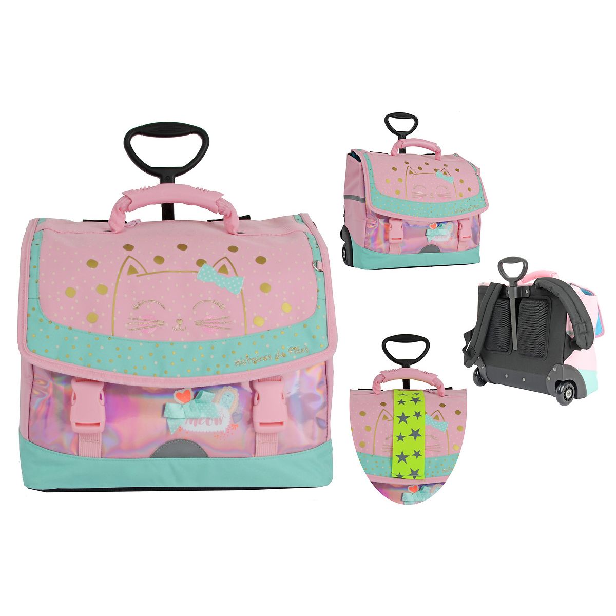 Histoires de filles Cartable roulettes 36 cm Mini Cart pas cher