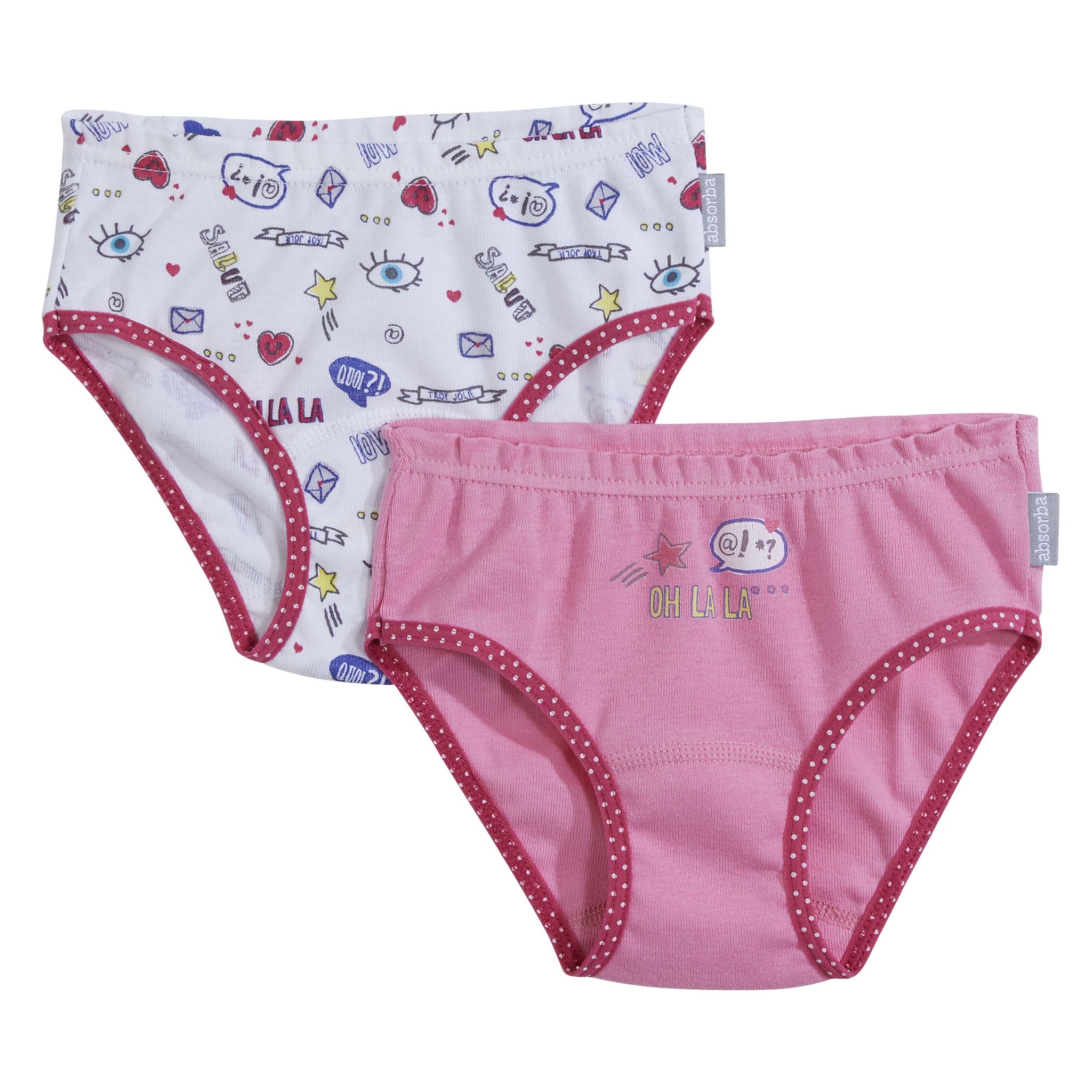 ABSORBA Lot de 2 culottes fille pas cher Auchan.fr