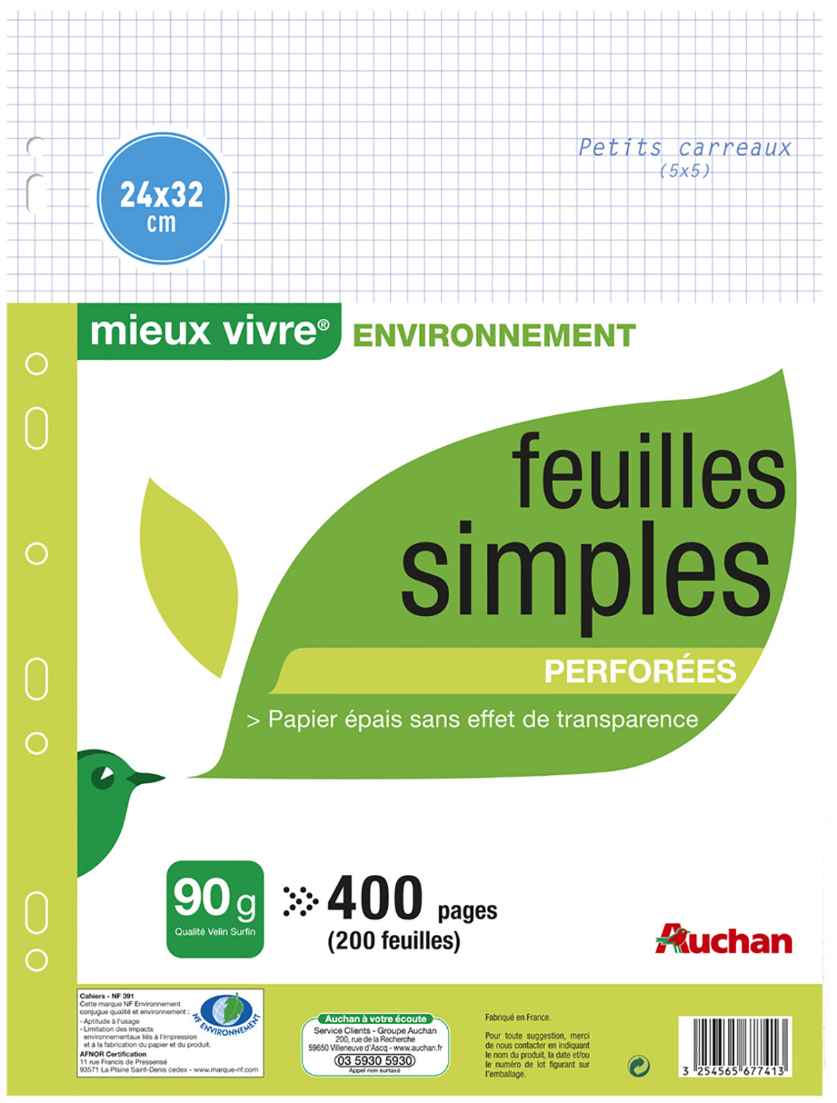 La feuille (simples) –