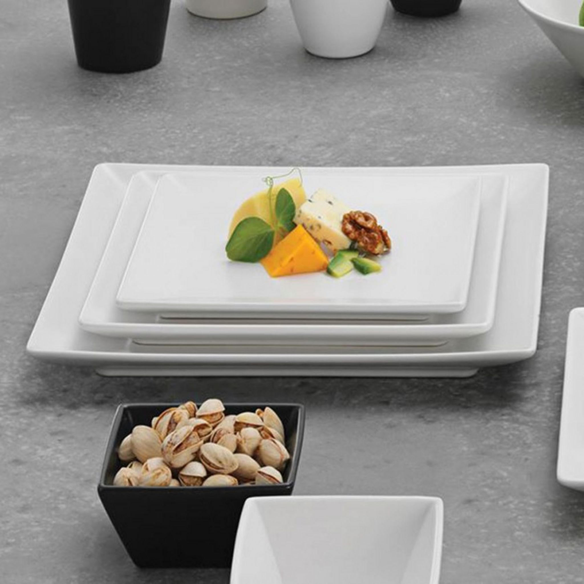 YODECO Assiette plate porcelaine blanche - D 26 cm - Siviglia pas cher 