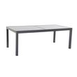 CREADOR Table de jardin extensible 200/300X100x75cm aluminium gris anthracite VITTAL 