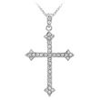 Collier croix par SC Crystal orné de Zirconium