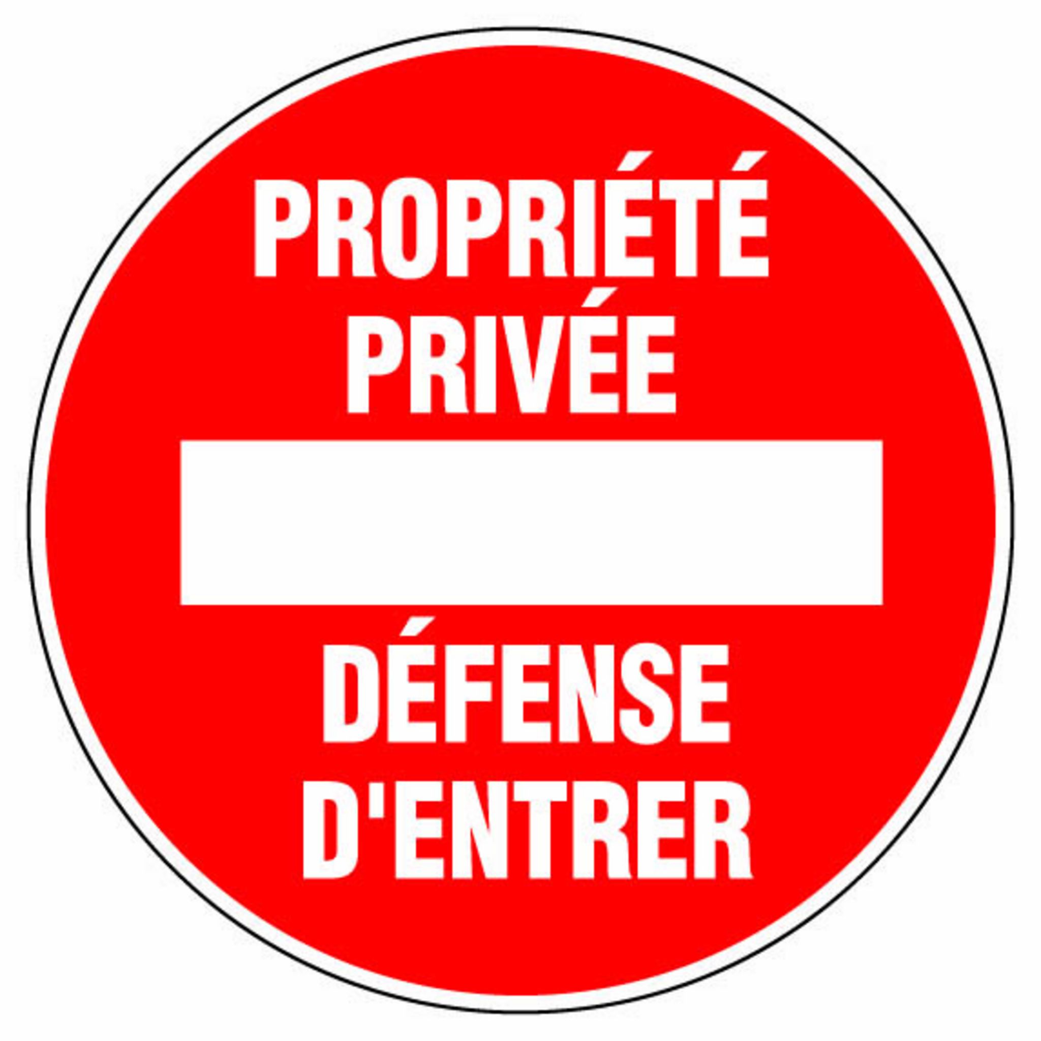 Panneau Parking privé -Entrée interdite, panneau pour les entreprises