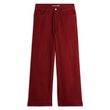 IN EXTENSO Pantalon taille haute cropped rouge femme. Coloris disponibles : Rouge