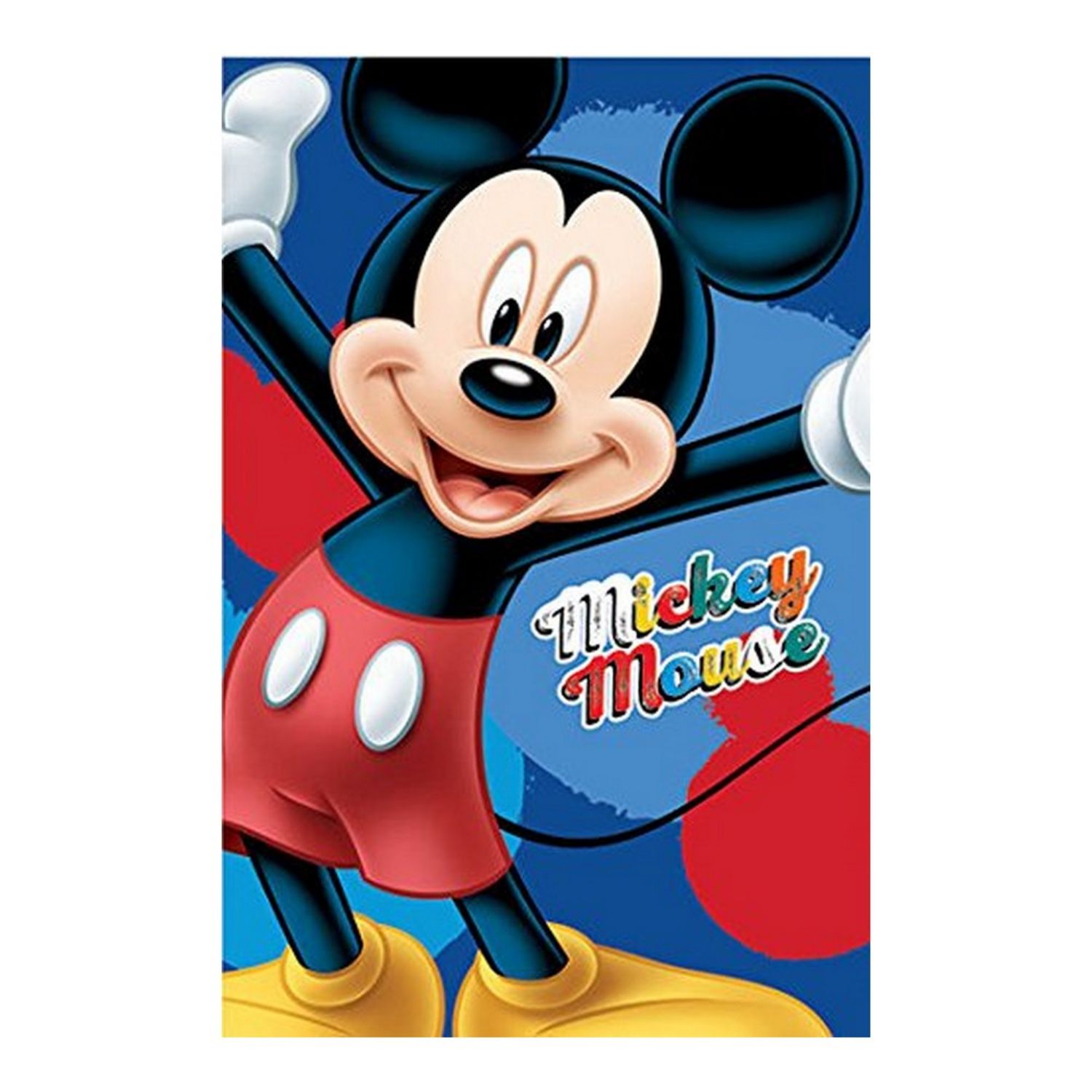 Couverture Plaid Mickey et ses amis Disneyland Paris 2019 Disney polaire  bleu 120x150 cm