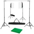 VIDAXL Kit de studio photo avec boîtes a lumiere et toile de fond