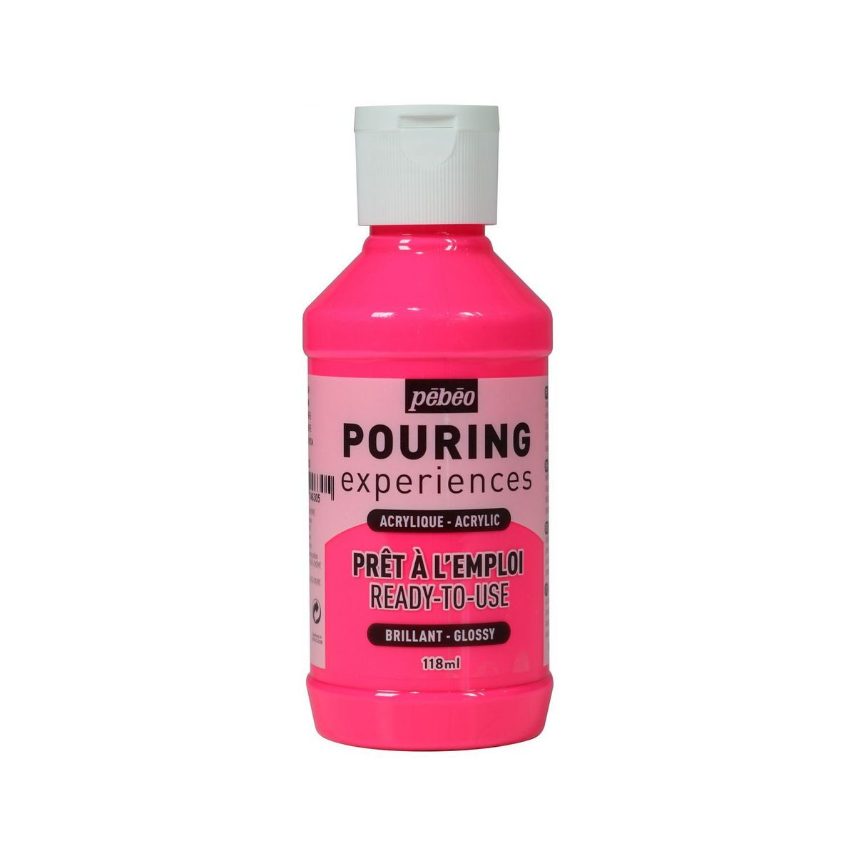 Youdoit Peinture pouring acrylique brillante - Rose fluo - 118 ml