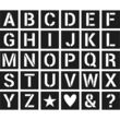 Artémio Set de 30 pochoirs alphabet 6x6cm
