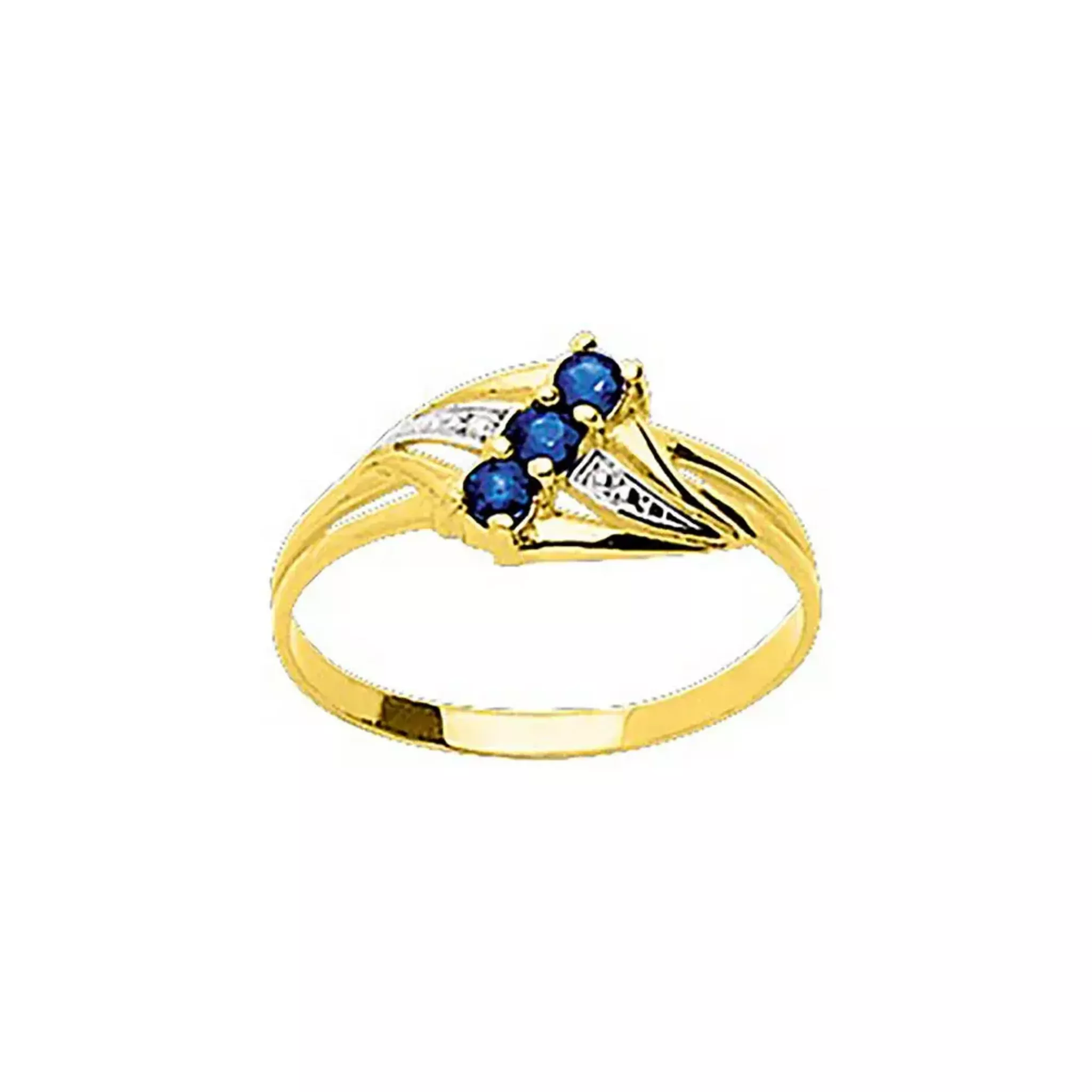 Tousmesbijoux Bague Femme saphir Or 18 Carats pas cher Auchan.fr