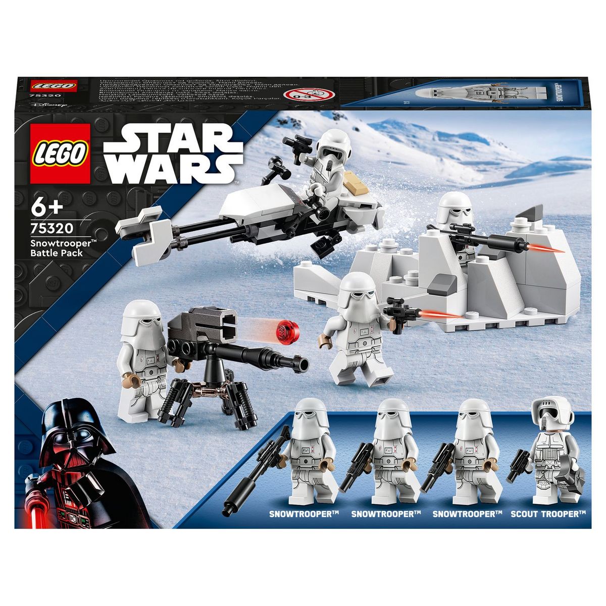 Star Wars 75320 Pack de combat Snowtrooper Set Collector avec 4 Figurines