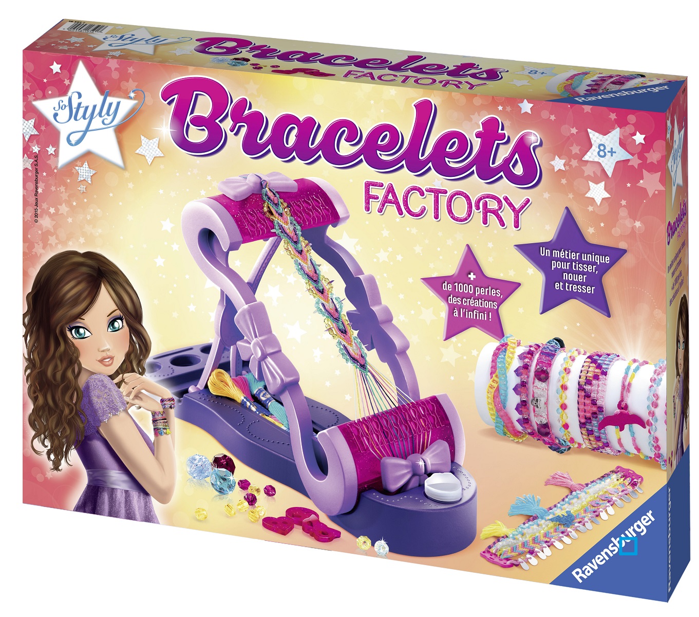 Métier à tisser bracelets - Ravensburger - Loisir créatif enfant - Coffret  Complet DIY - Dès 8 ans