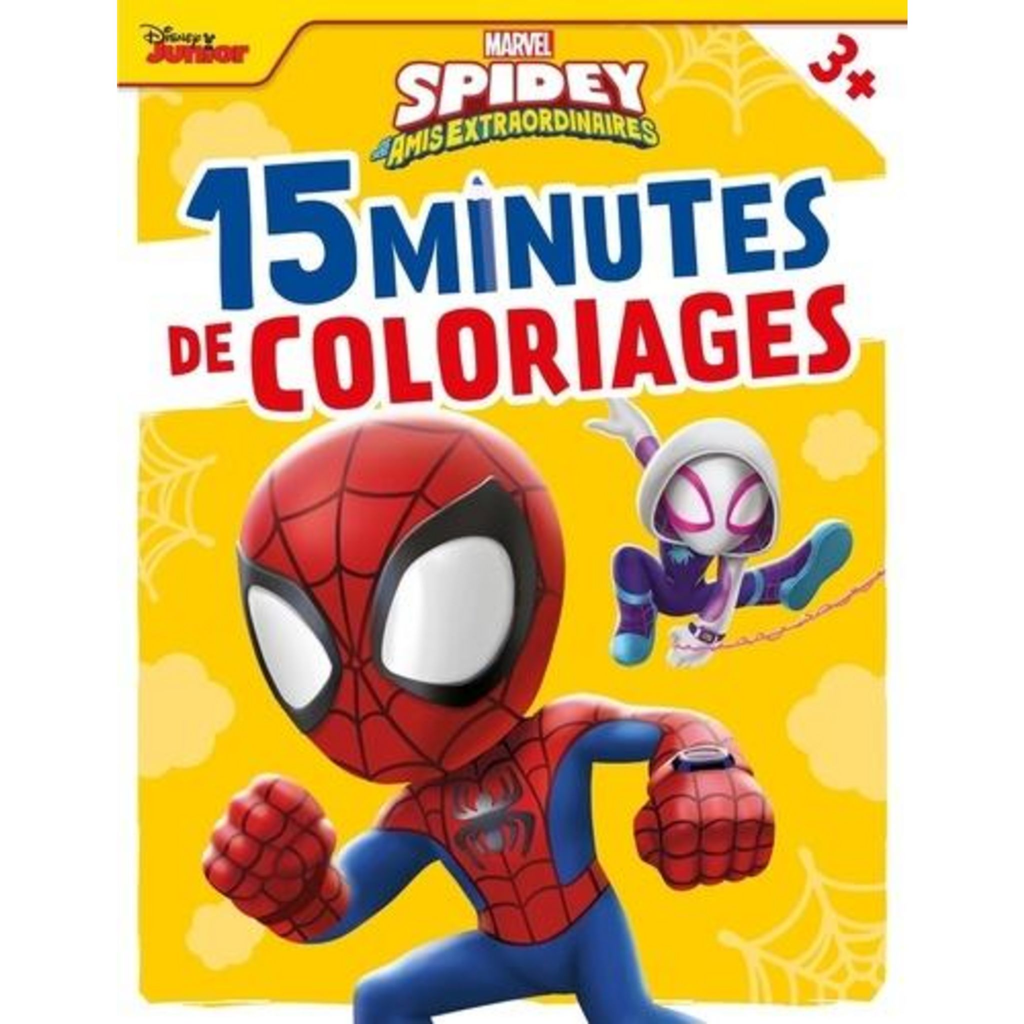 MES COLORIAGES AVEC STICKERS SPIDEY ET SES AMIS EXTRAORDINAIRES, Marvel pas  cher 