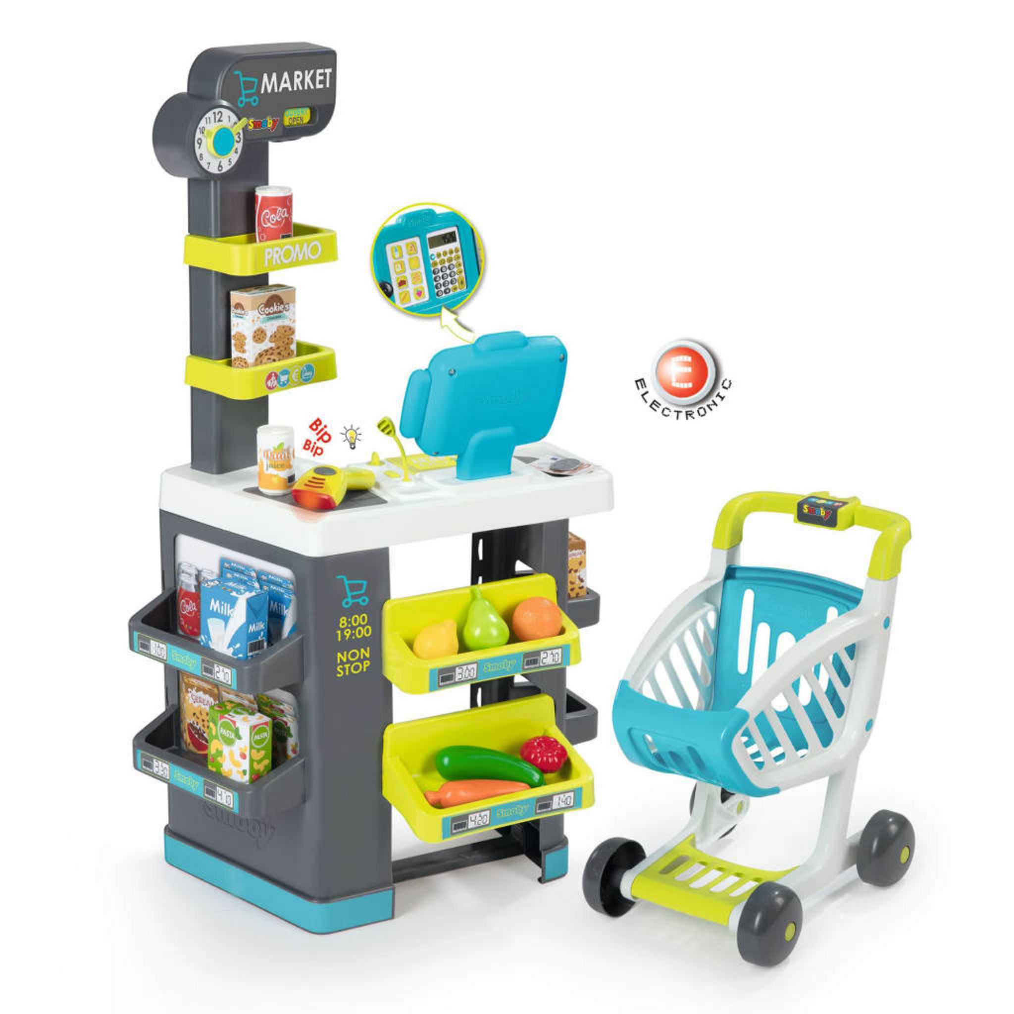 Smoby - Fresh Market - Marchande pour Enfant - Supermarché Bio - Pa