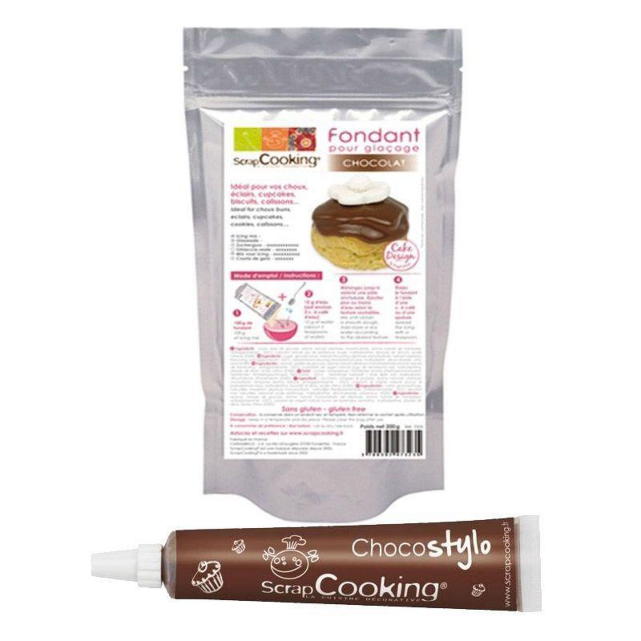 Boîte 10 Stylos Chocolat Glaçage Scrapcooking : achat, vente - Cuisine  Addict