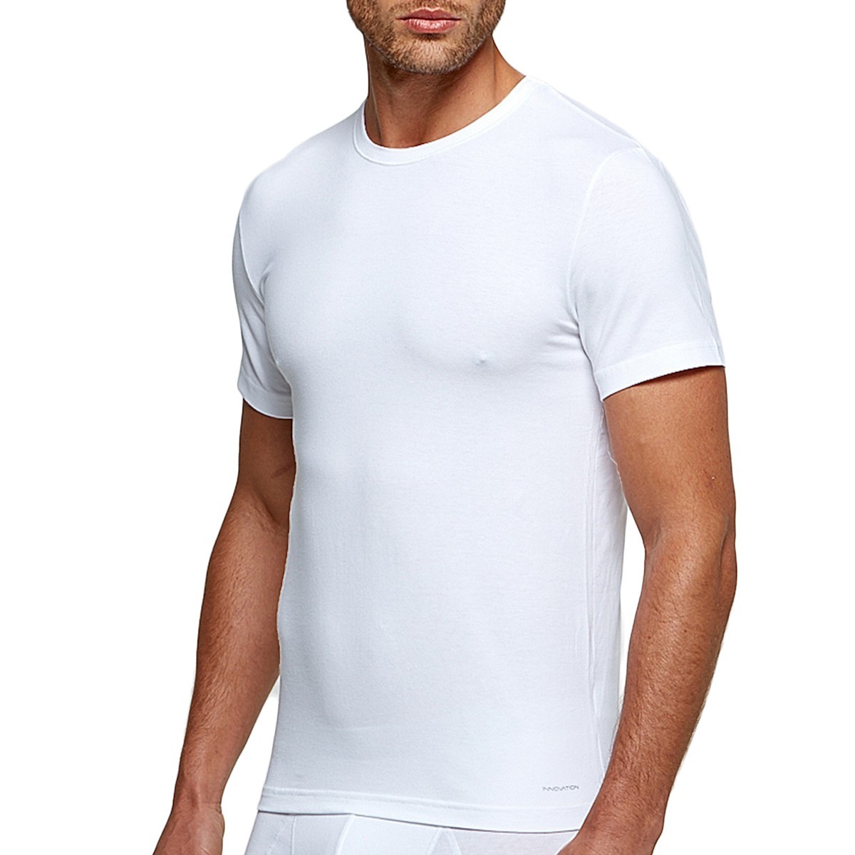 T-shirt blanc tricot de peau homme régulateur de température