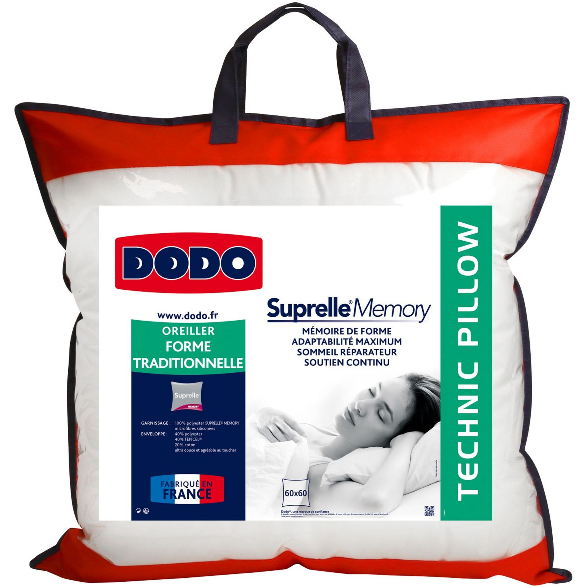 Oreiller DODO SUPRELLE MEMORY 1050 g