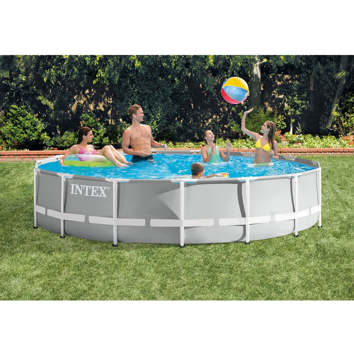 INTEX Kit piscine tubulaire rectangulaire 4x2m PRISM FRAME pas cher 