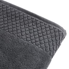 ACTUEL Maxi drap de bain uni pur coton qualité Zéro Twist 600 g/m² (Gris)