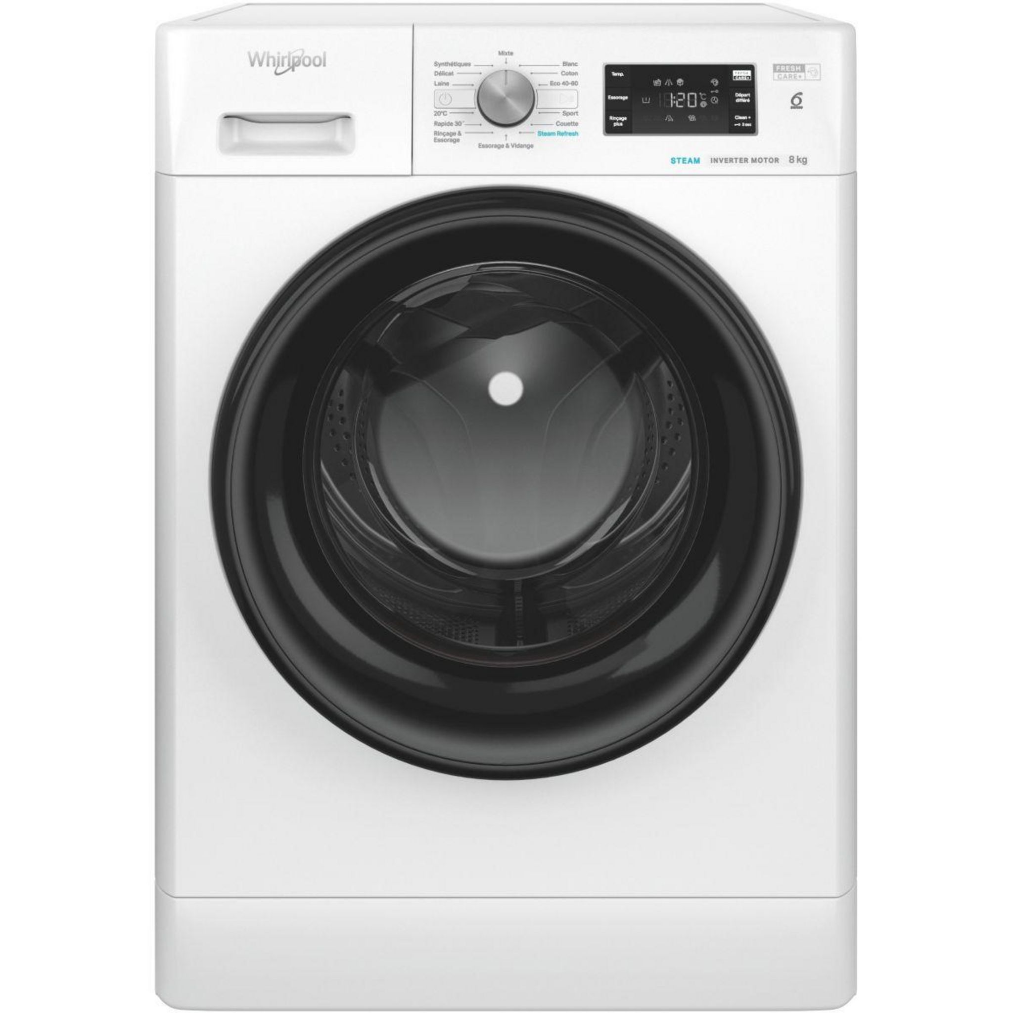 Lave Linge Hublot Whirlpool W6xw845wbfr Supreme Silence Whirlpool Lave linge hublot FFB8258BVFR pas cher - Auchan.fr