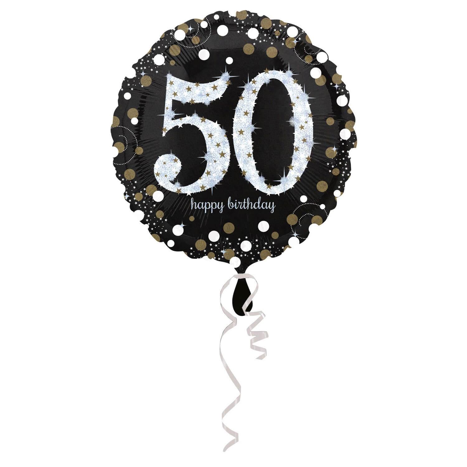 6 Ballons 60 ans multicolore -Décoration anniversaire