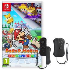 EXCLU WEB Manette iiCon Noire + Paper Mario: The Origami King Nintendo Switch