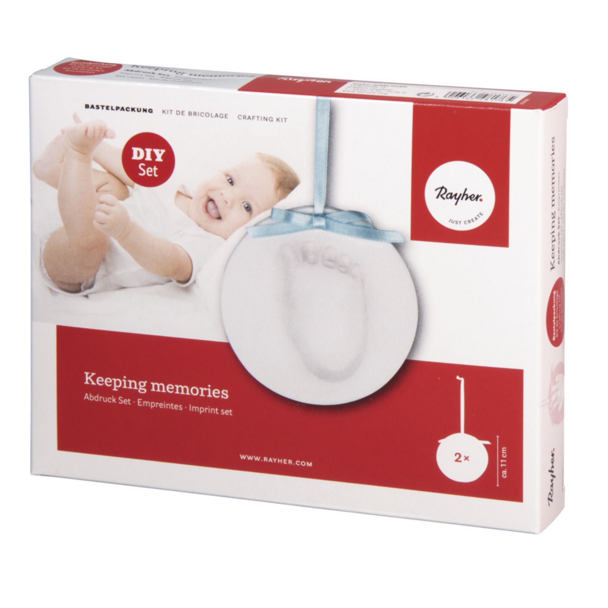 Empreinte de main et empreinte de bébé Cadre photo en bois pour bébé avec plâtre  Kit