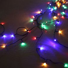 Guirlande lumineuse solaire extérieure de Noël, 15m de long, 150 LED multicolores, 8 modes (Multicolore)