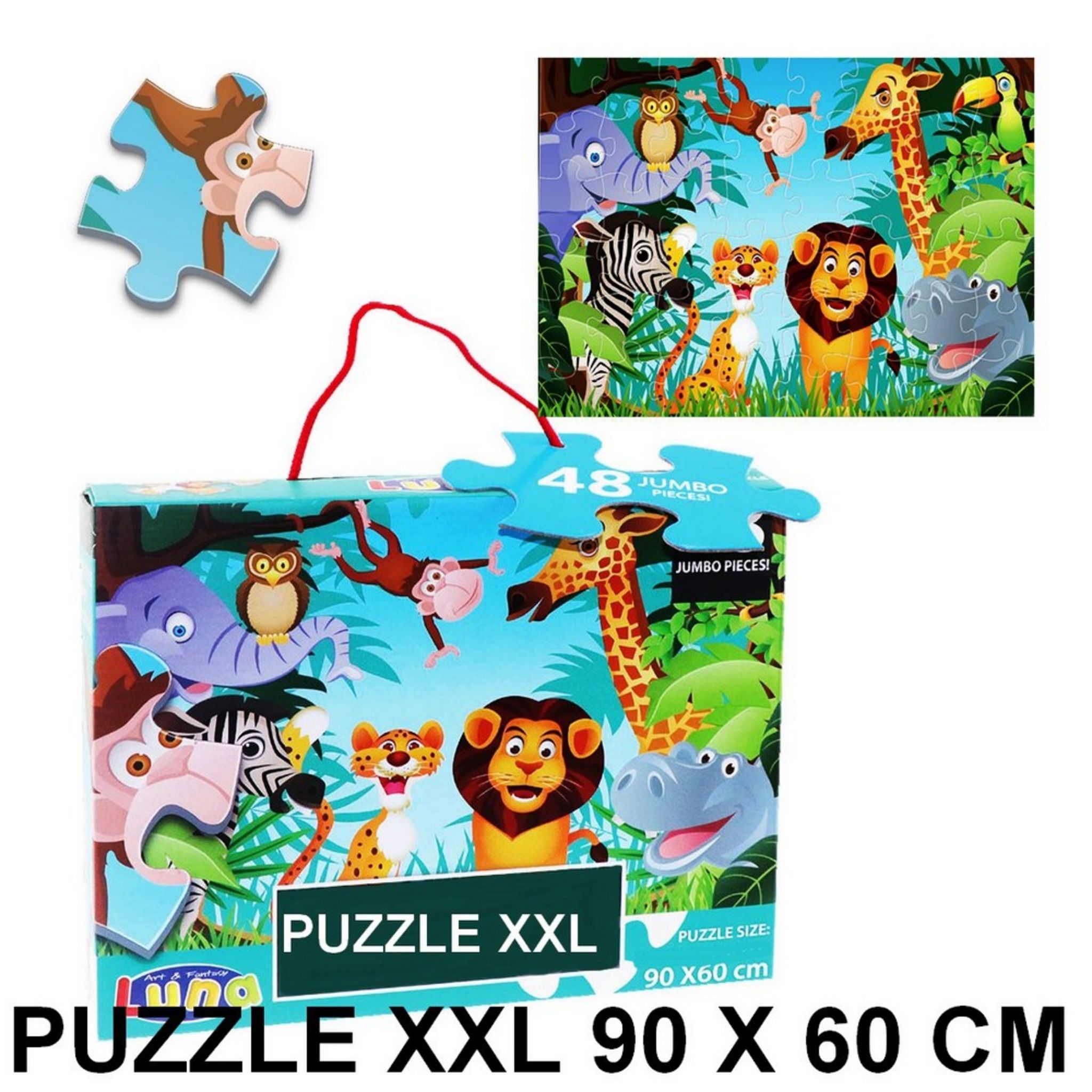 Puzzle géant Dans la campagne - Grand puzzle de 48 pièces à faire