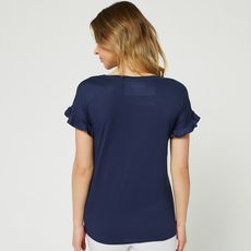 IN EXTENSO T-shirt manches courtes bleu marine femme (Bleu marine)
