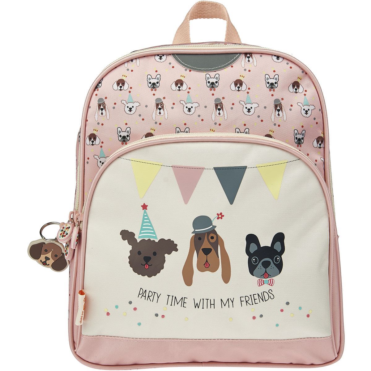 Sac maternelle rose motifs et imprim s CHIENS