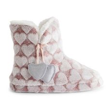 Chaussons coeurs fille